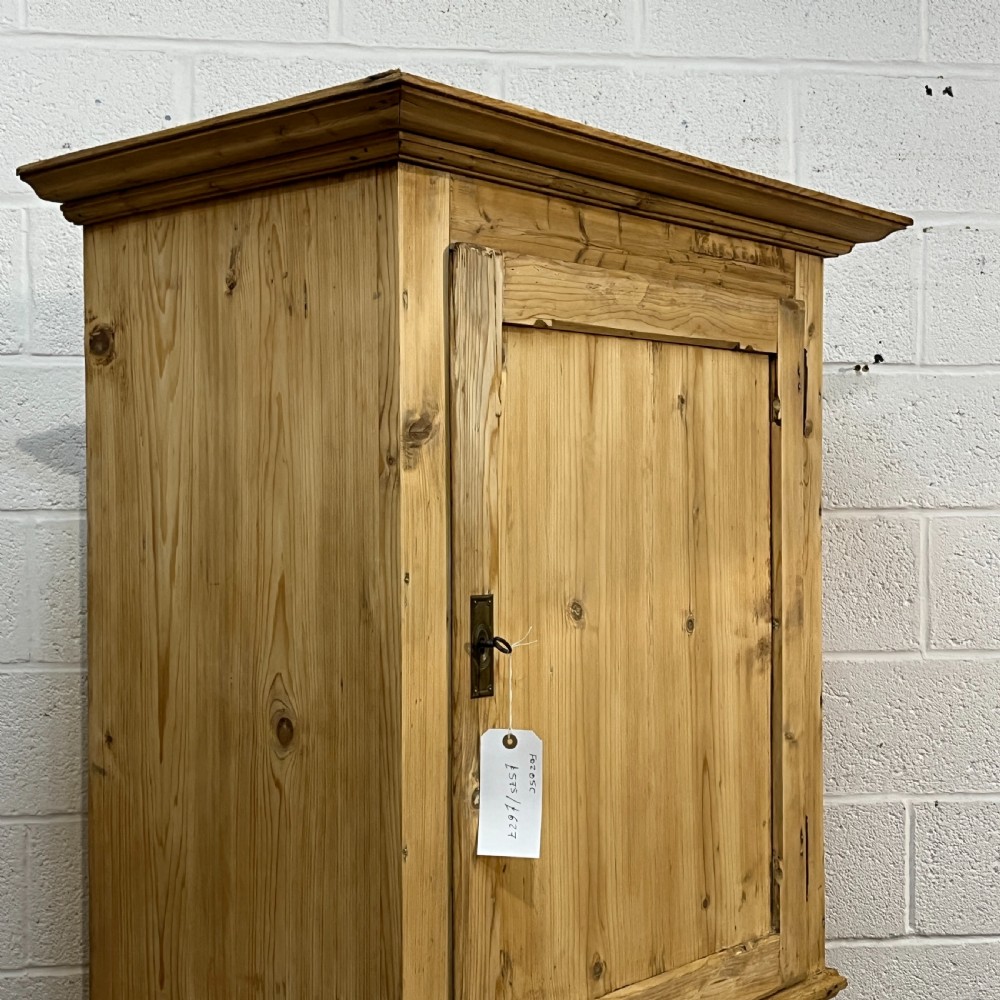 Tall Slim 2 Door Old Pine Cupboard View VI