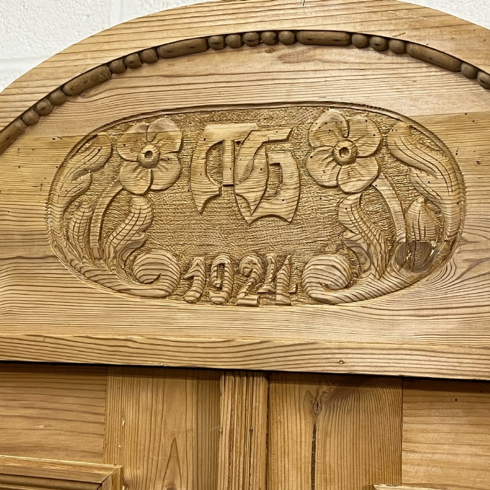 Antique Pine Double Wardrobe (1920’s) (Dismantles) View V