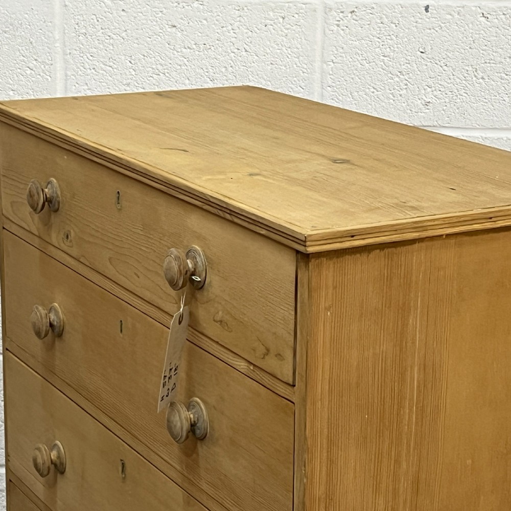 Tall Slim Victorian Chest Of 7 Drawers View V