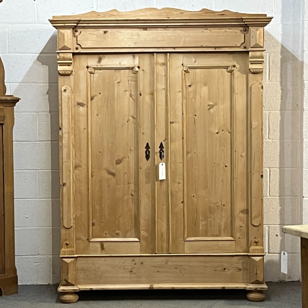 Old Pine Double Wardrobe (Dismantles)