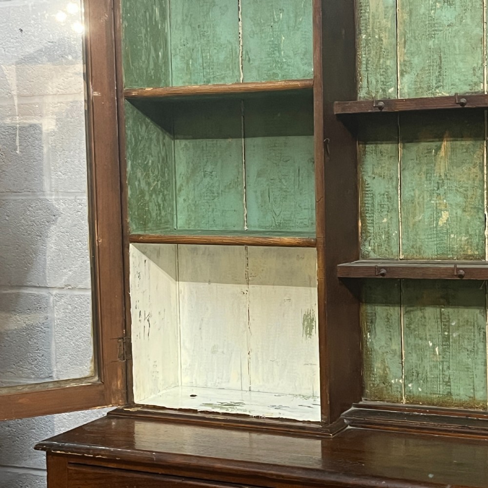 Partly Glazed South Wales Painted Antique Pine Dresser View XI