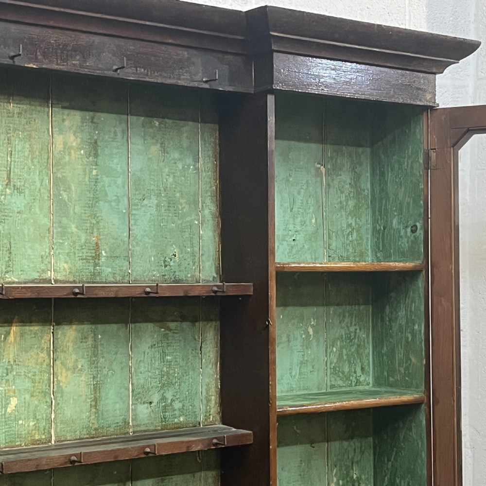 Partly Glazed South Wales Painted Antique Pine Dresser View XII