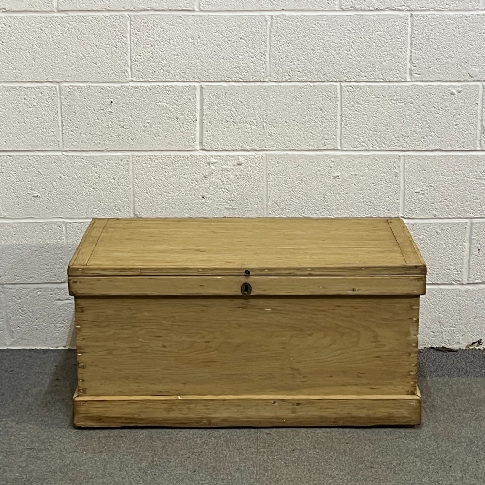 Large Antique Pine Blanket Chest