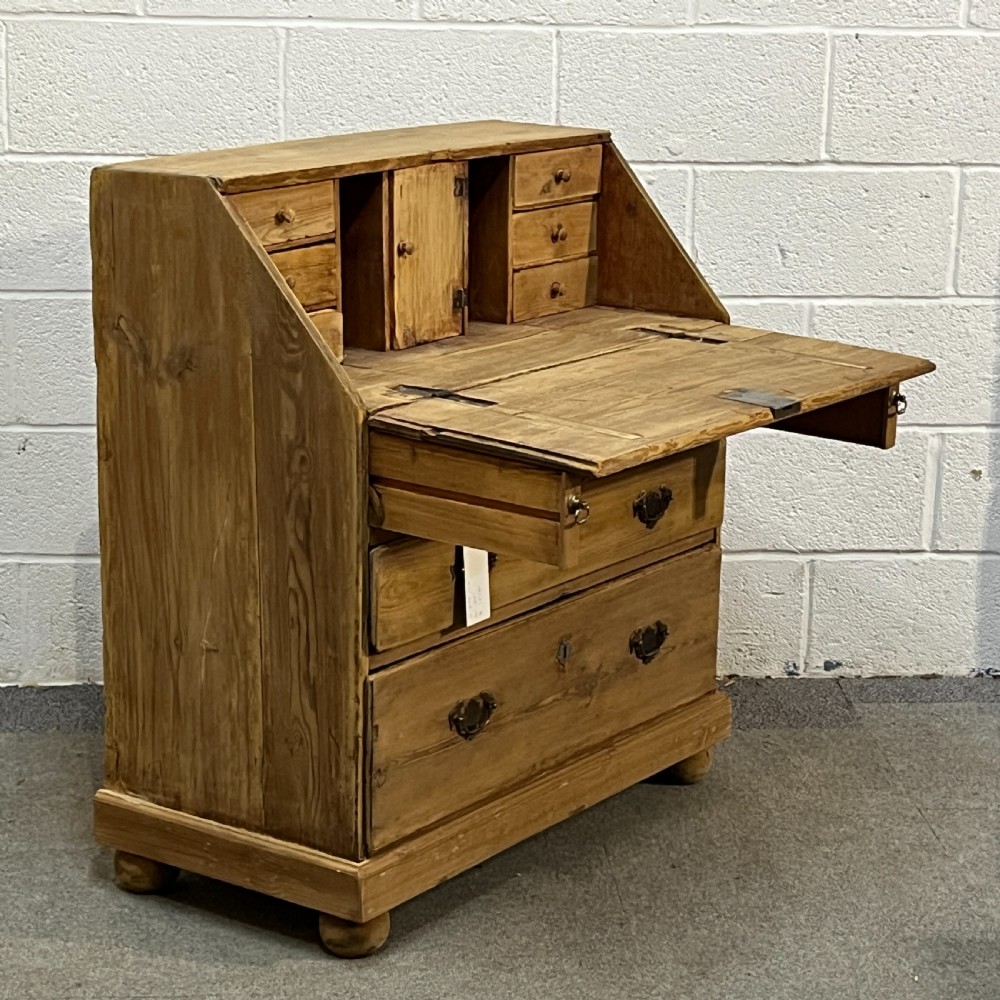 Small English Old Pine Bureau View VI