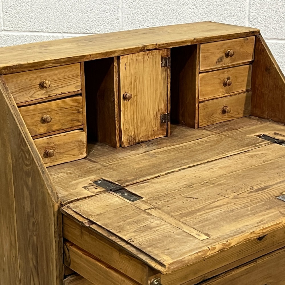 Small English Old Pine Bureau View VII
