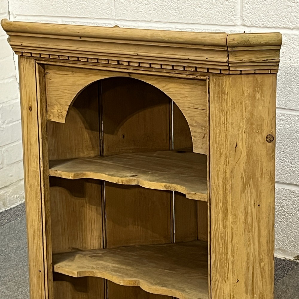 Small Wall Hanging Victorian Pine Corner Cupboard View IV