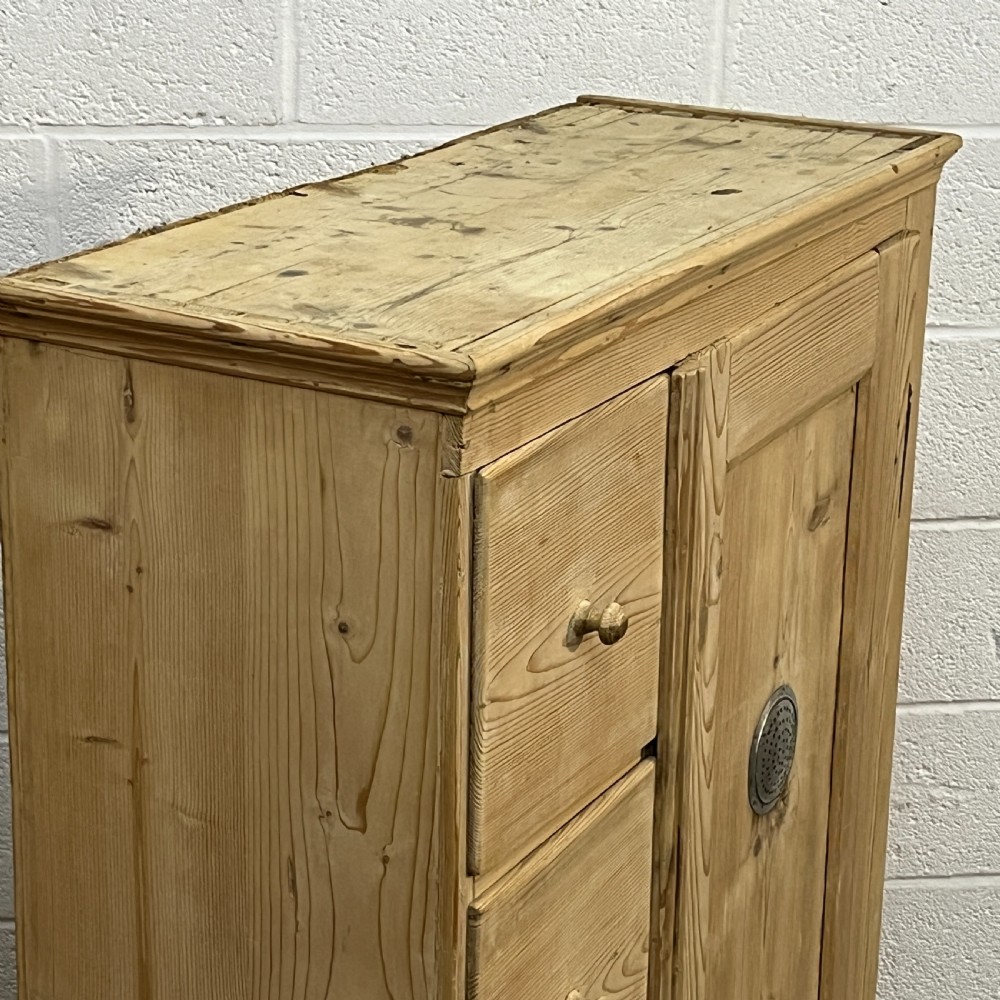 Old Pine Larder Cupboard With Drawers View IV