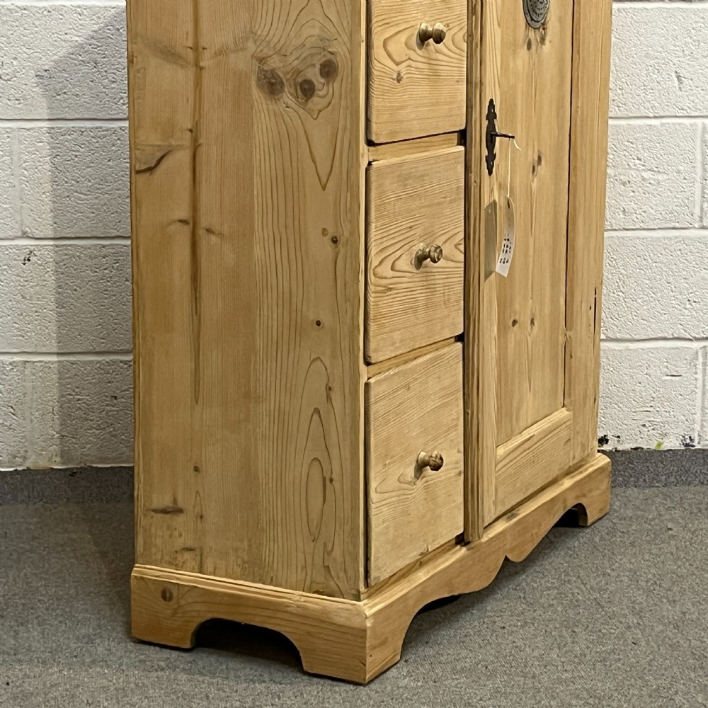 Old Pine Larder Cupboard With Drawers View V