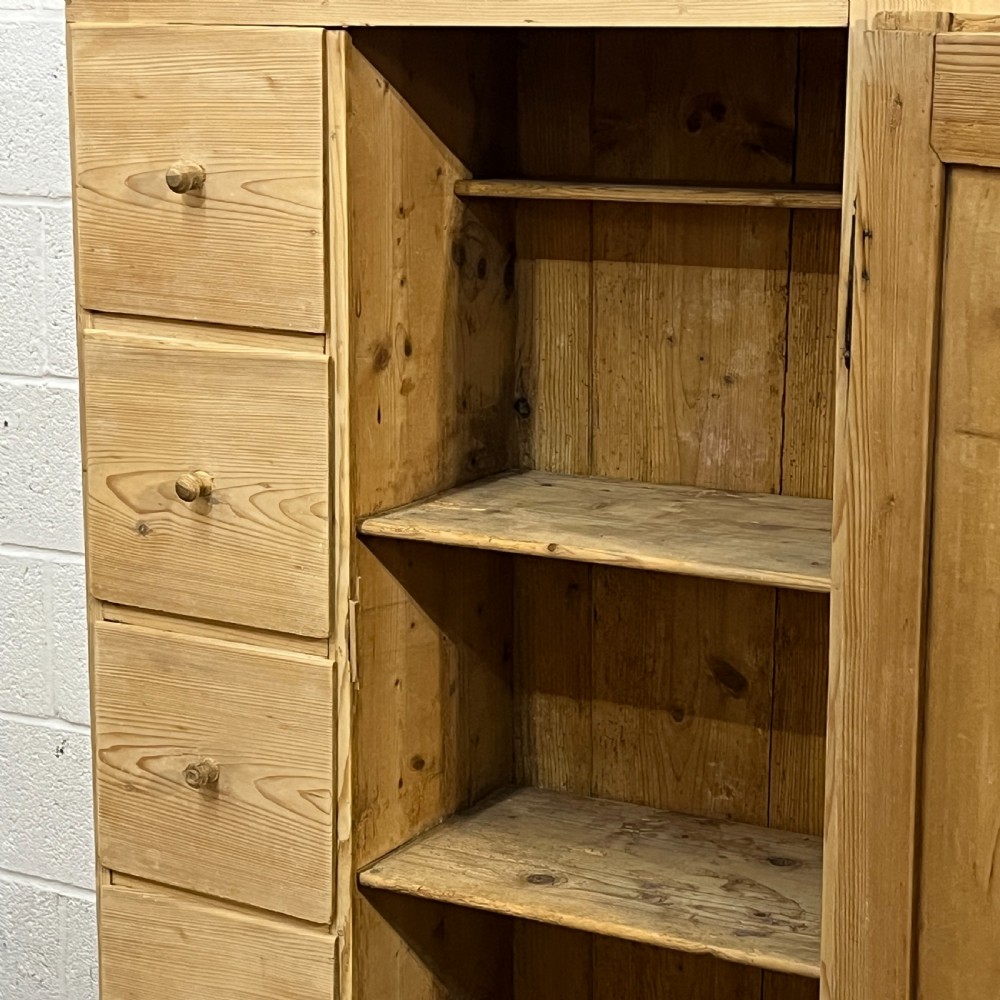 Old Pine Larder Cupboard With Drawers View VII