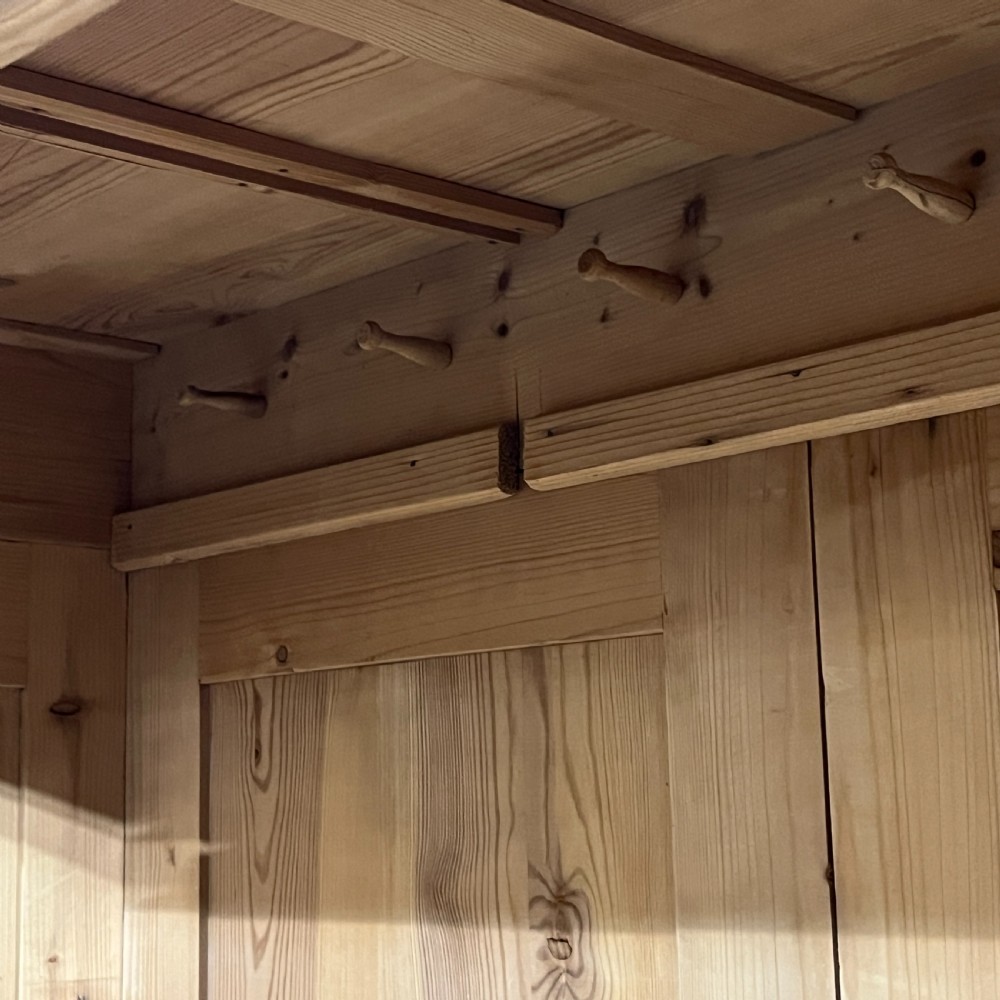 1920’s German Pine Wardrobe With Bottom Drawers (Dismantles) View VIII
