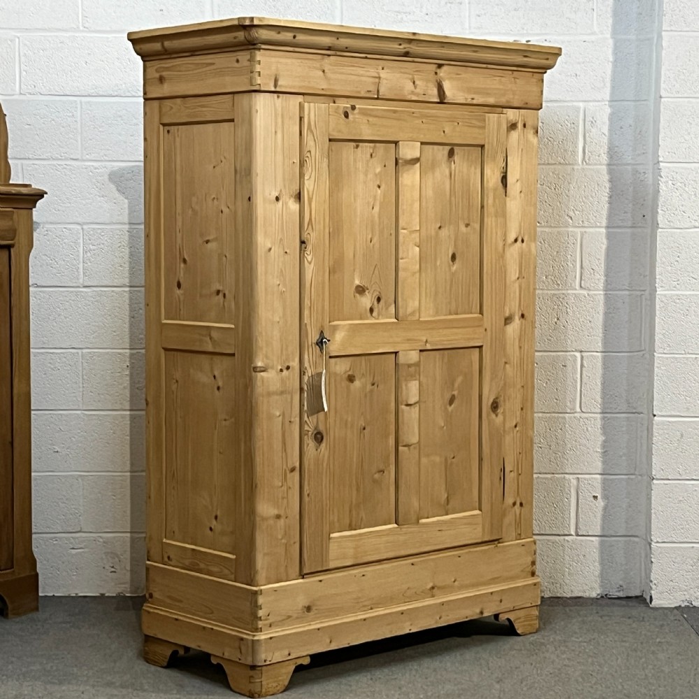 Old Pine Single Door Wardrobe (Dismantles) View III