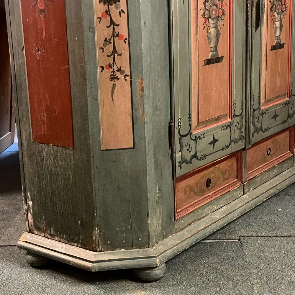 Beautiful Early 1800's Original Painted Pine Armoire View XIII