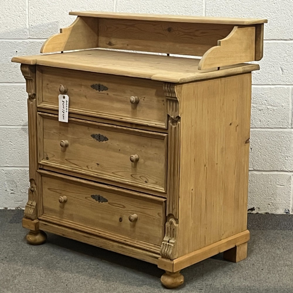 Antique Pine Chest Of 3 Drawers View II