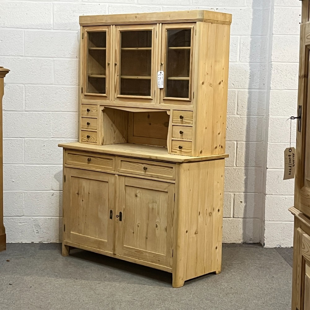 1930’s Czech Partly Glazed Pine Dresser View II