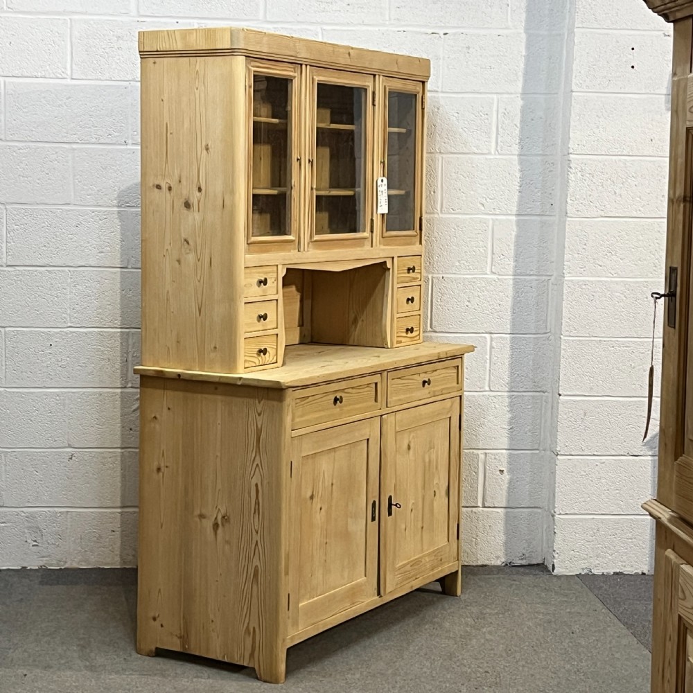 1930’s Czech Partly Glazed Pine Dresser View III