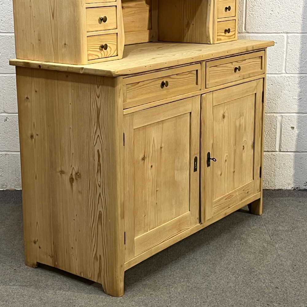 1930’s Czech Partly Glazed Pine Dresser View V