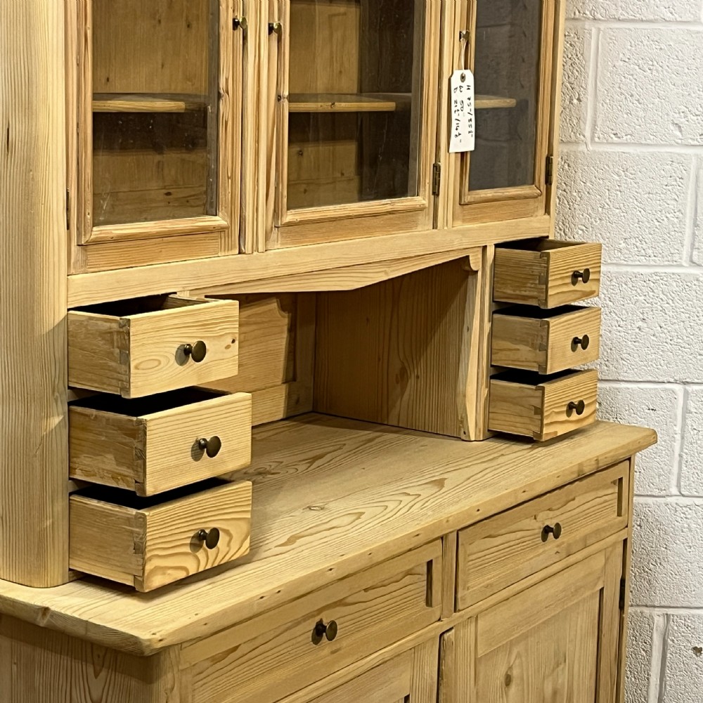 1930’s Czech Partly Glazed Pine Dresser View VIII