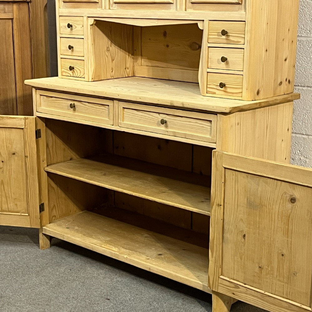 1930’s Czech Partly Glazed Pine Dresser View IX