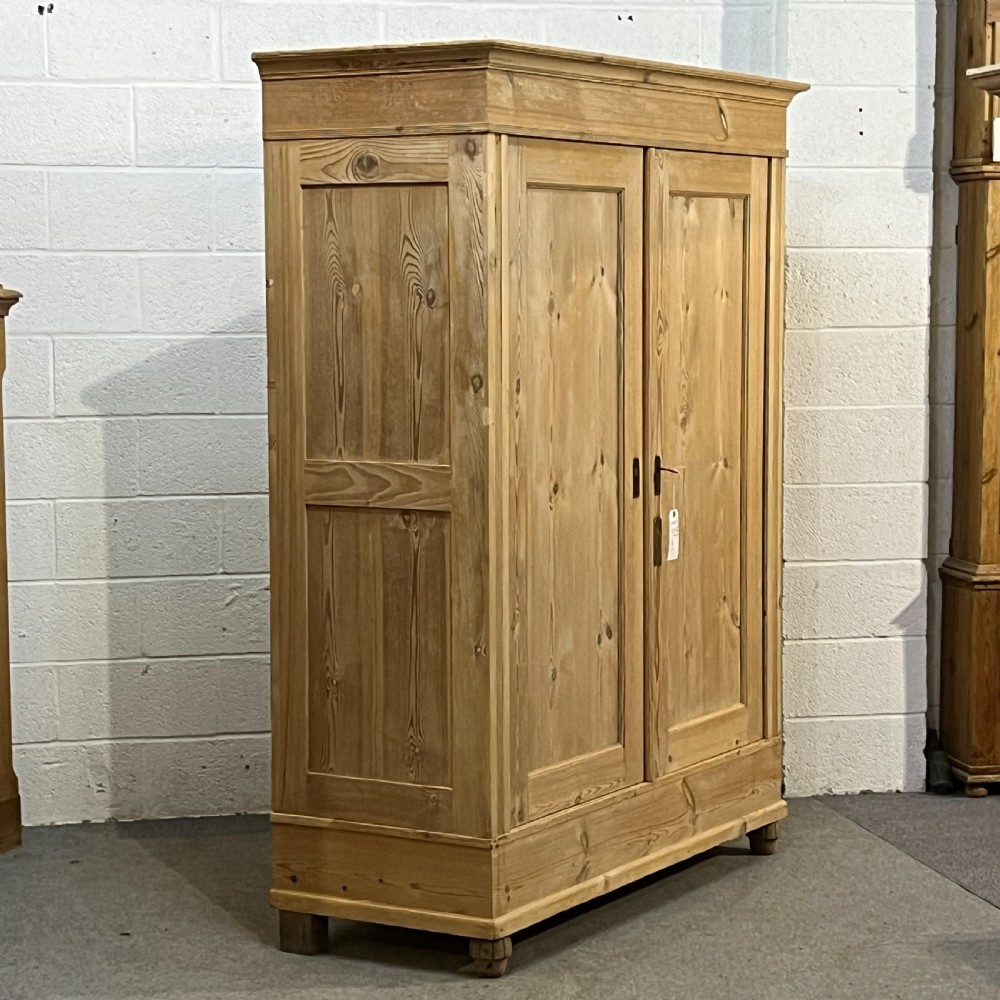 Large Antique Pine Wardrobe (Dismantles) View III
