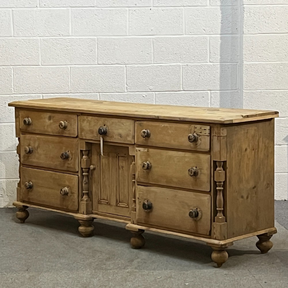 Large Victorian Lancashire Pine Sideboard View II