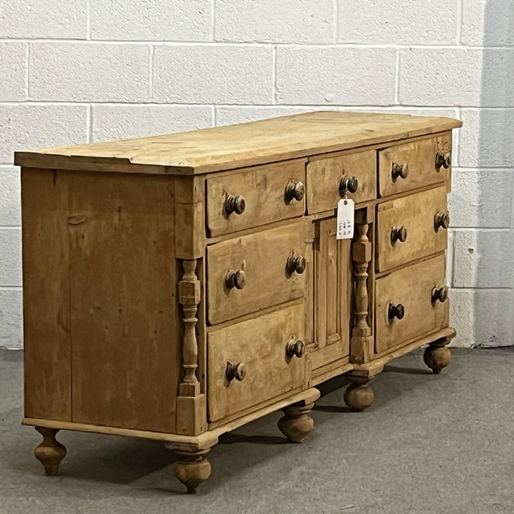 Large Victorian Lancashire Pine Sideboard View III