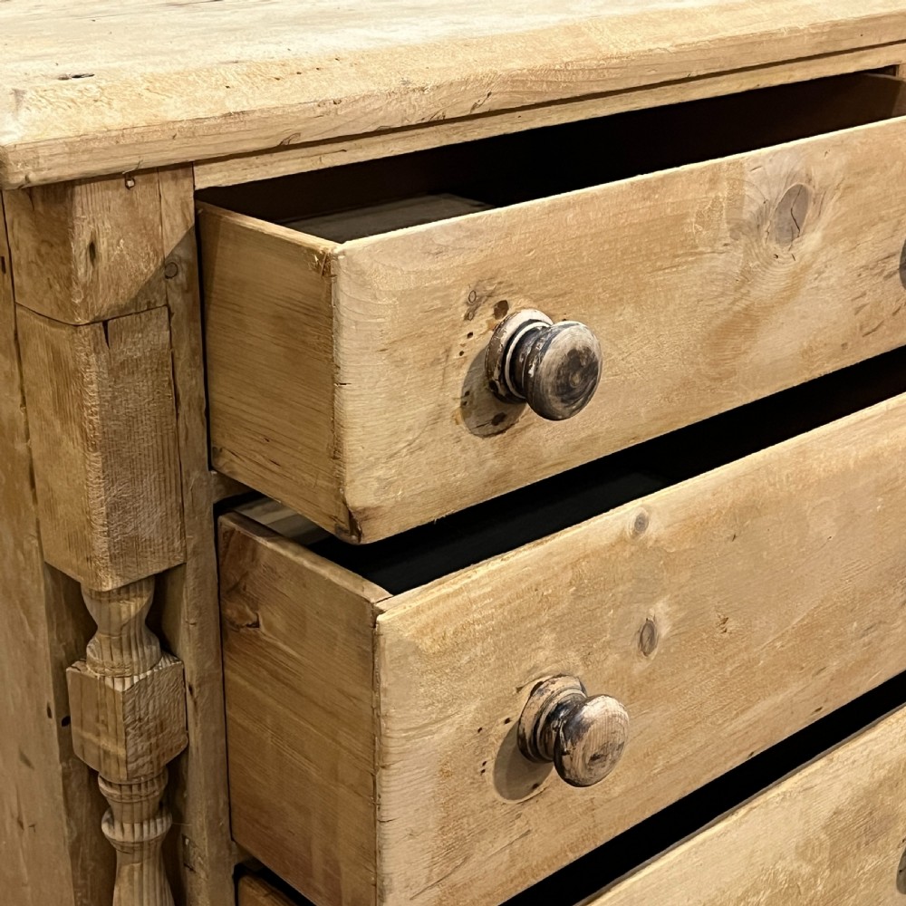 Large Victorian Lancashire Pine Sideboard View VI