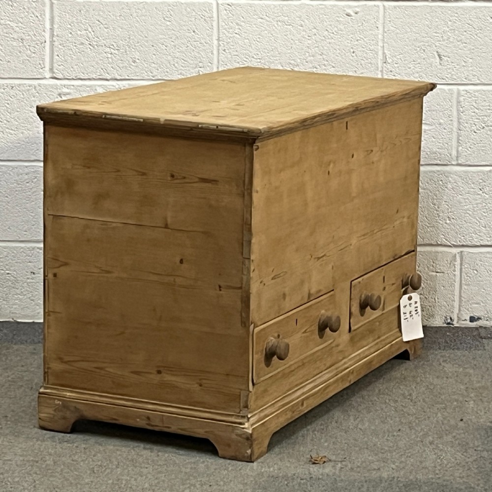 Large Old Pine Mule Chest With 2 Drawers View III