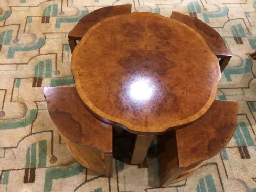 An Art Deco Nest of Epstein Coffee Tables.