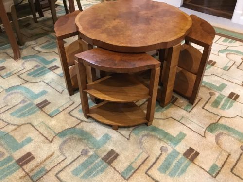 fig 1. An Art Deco Nest of Epstein Coffee Tables.