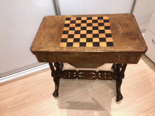 A Walnut Games/card and Work Table