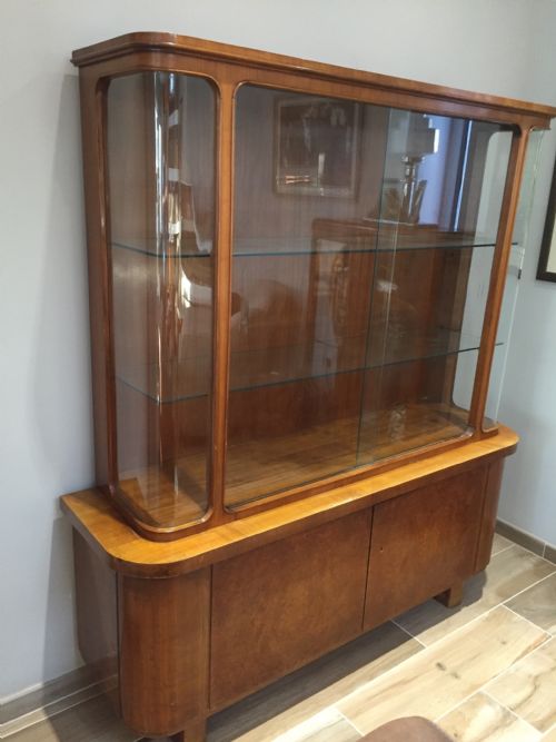 A Well Proportioned Art Deco Glazed Display Cabinet.