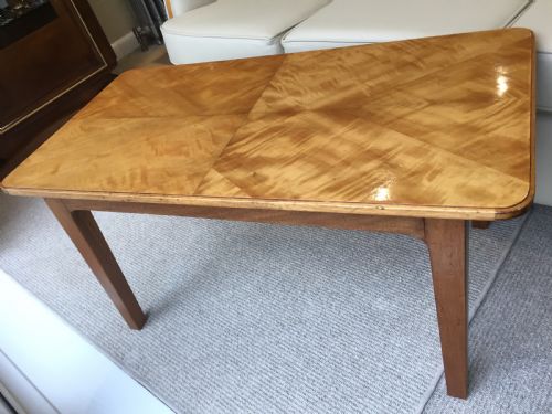 A Satinwood  Art Deco Coffee Table by Waring and Gillow