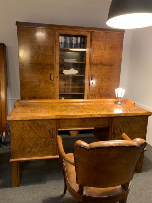 Art Deco Bookcase and Desk.