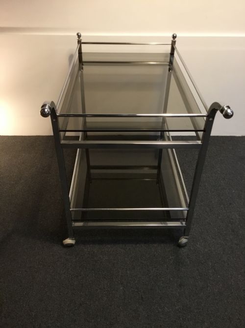 An Art Deco Chrome Trolley