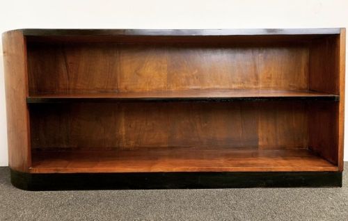 Art Deco Walnut Bookcase.