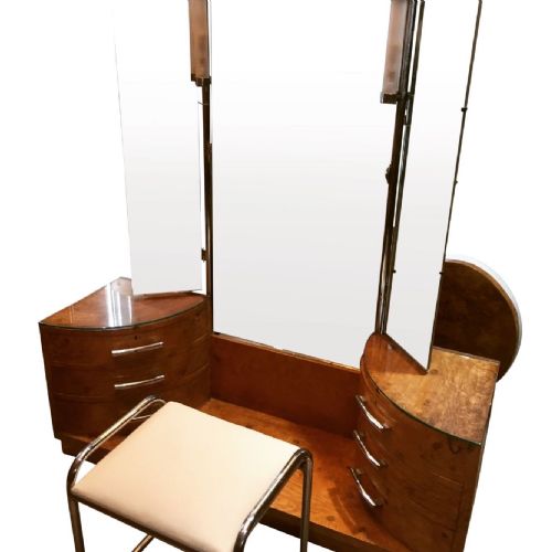 Art Deco Dressing Table and Stool