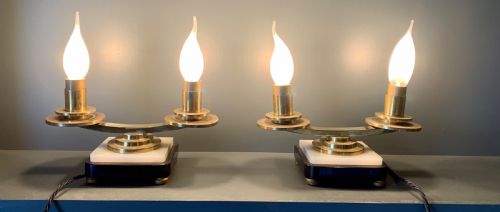 A Pair of Art Deco Lamps