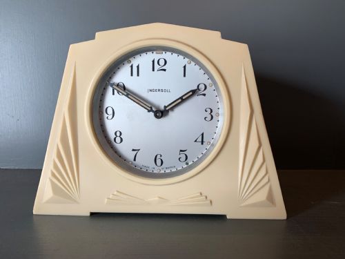 fig 1. Art Deco Alarm Clock by Ingersoll