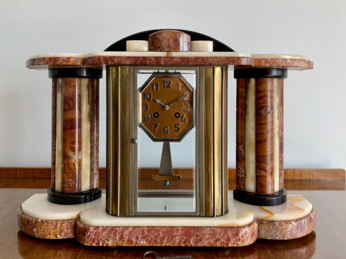 A Very Large Art Deco Mantle Clock