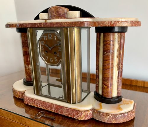 fig 1. A Very Large Art Deco Mantle Clock