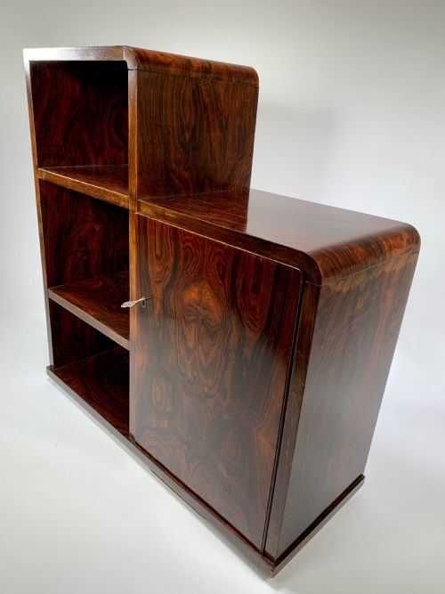 Art Deco  Combined Bookcase and Cupboard.