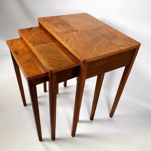 Art Deco Nest of Three Tables
