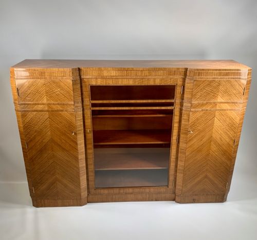 Art Deco Walnut Bookcase