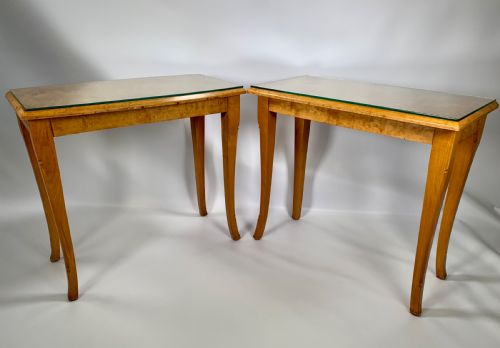 A Pair of Swedish Art Deco Side Tables