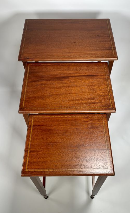 A Nest of Three Edwardian Tables.