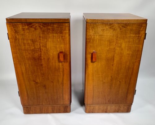 A Pair of Art Deco Bedside Cabinets