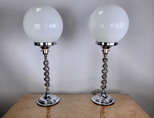 Pair of Art Deco Lamps
