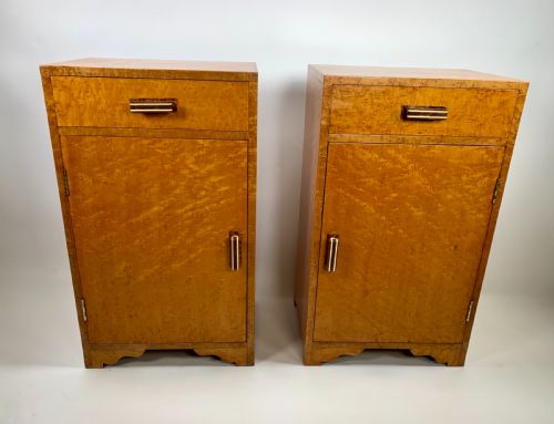 A Pair of Art Deco Bedside Cabinets