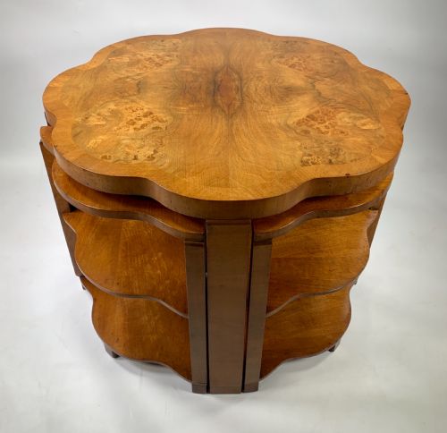 Nest of Five Art Deco Tables by Harry and Lou Epstein