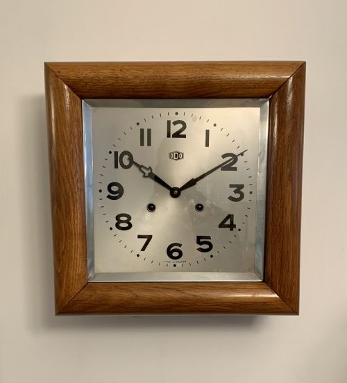 Art Deco Wall Clock by Odo